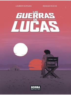 Cómic Las Guerras de Lucas con ilustración de silla de director