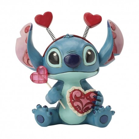 Figura de Stitch San Valentín de Disney Traditions