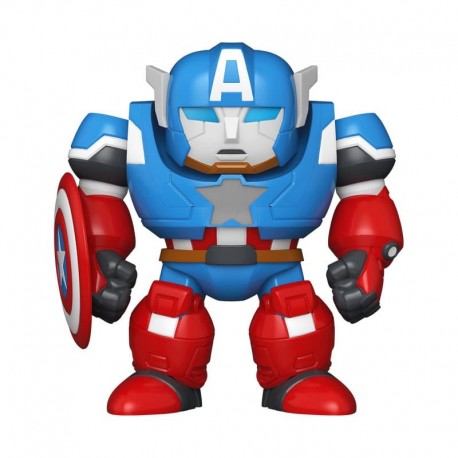 Figura Bitty POP! Capitán América mecha azul y rojo