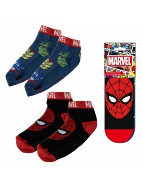 Pack de calcetines tobilleros Marvel con Spider-Man e Iron Man