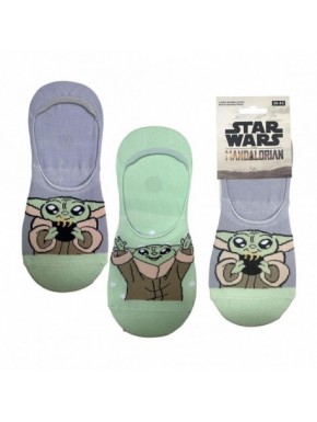 Chaussettes pinkies The Mandalorian avec Baby Yoda