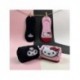 Pack de meias pinkies Hello Kitty em rosa e preto