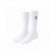 Chaussettes blanches Real Madrid avec blason brodé