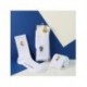 Calcetines blancos Real Madrid con escudo bordado