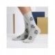 Chaussettes adulte Real Madrid avec logo gris et bleu