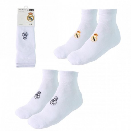 calcetines Real Madrid blancos con logo