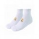 chaussettes blanches Real Madrid avec logo