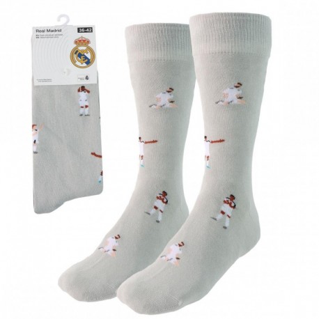 Pack de chaussettes grises avec joueurs du Real Madrid