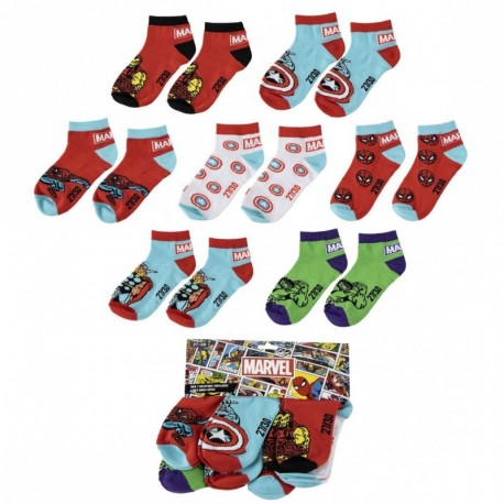 Lot de chaussettes cheville Marvel pour enfants