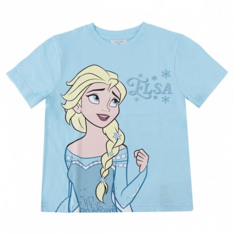 Camiseta azul Elsa de Frozen para crianças
