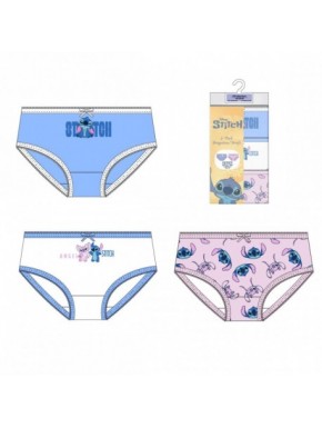 Pack de 3 braguitas Stitch para niñas en diferentes diseños