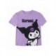 Camiseta lila de Kuromi para niñas de 6 a 12 años