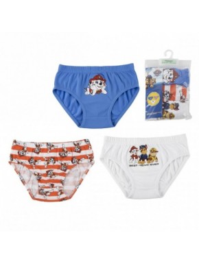 Calzoncillos Paw Patrol tres diseños algodón