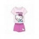 Conjunto Hello Kitty camiseta e shorts para meninas