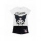 Conjunto de camiseta e shorts Hello Kitty Kuromi para crianças