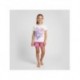 Pyjama court Bisounours avec t-shirt blanc et short rose