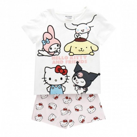 Pijama corto de Hello Kitty para niñas de 6 a 12 años