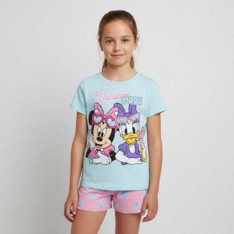Pijama curto Minnie Mouse para meninas