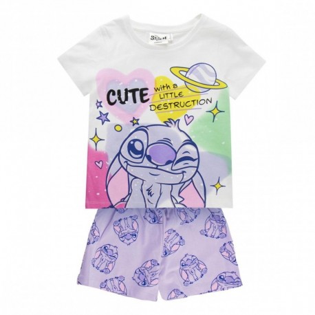 Pijama corto de Stitch para niños