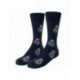Chaussettes bleu marine enfant Real Madrid avec blason du club
