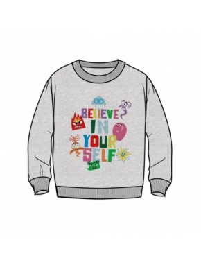 Sudadera gris infantil Pixar con diseño Believe In Yourself