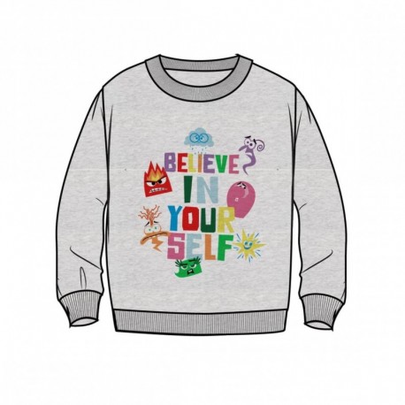Sweat-shirt gris Pixar enfant avec design Believe In Yourself