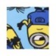 Poncho bleu Minions avec capuche jaune