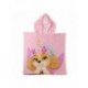 Poncho microfibre rose Pat'Patrouille avec capuche