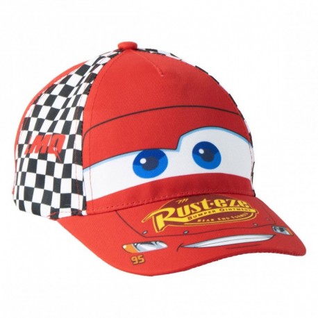 Gorra infantil de Cars roja con diseño de Lightning McQueen