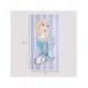 Serviette microfibre bleue avec Elsa de Frozen
