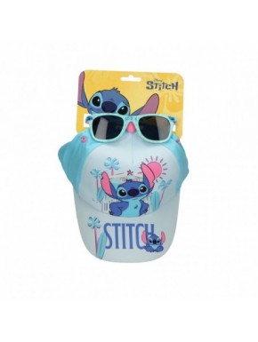 Set de gorra azul y gafas de sol Stitch para niños