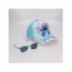 Ensemble casquette et lunettes de soleil bleues Stitch pour enfants