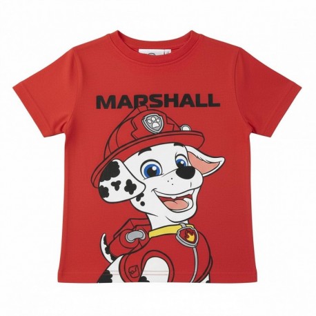 Camiseta roja de Paw Patrol con Marshall para niños