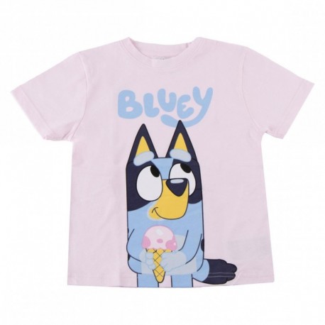 T-shirt rose Bluey avec glace pour enfants
