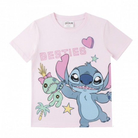 T-shirt rose Stitch pour enfants
