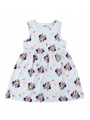 Vestido azul da Minnie Mouse para meninas