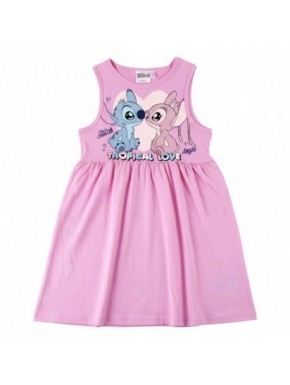 Robe rose Stitch pour filles