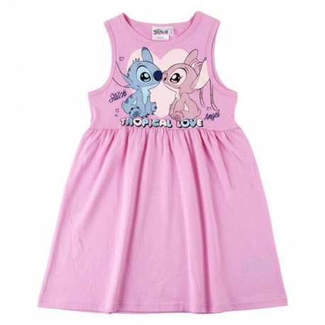 Vestido rosa de Stitch para niñas