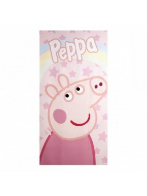 toalla de microfibra Peppa Pig rosa claro