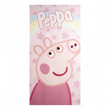 serviette en microfibre Peppa Pig rose clair