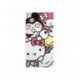 Serviette rose clair Hello Kitty avec design de plusieurs personnages