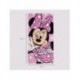 Serviette en coton rose avec design de Minnie Mouse