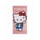 Serviette en coton rose avec design Hello Kitty