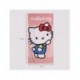 Toalha de algodão rosa com design Hello Kitty