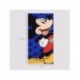 Serviette en microfibre bleue avec image de Mickey Mouse