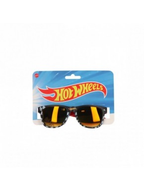 Lunettes de soleil Hot Wheels avec design de flammes et carreaux.