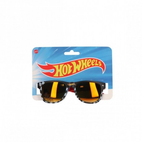 Gafas de sol Hot Wheels con diseño de llamas y cuadros.