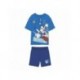 Ensemble t-shirt et short Sonic bleu pour enfants