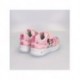 Tênis rosa da Minnie com luzes e fechamento em velcro