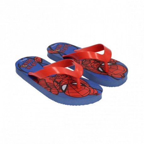 Chanclas infantiles de Spider-Man en azul y rojo